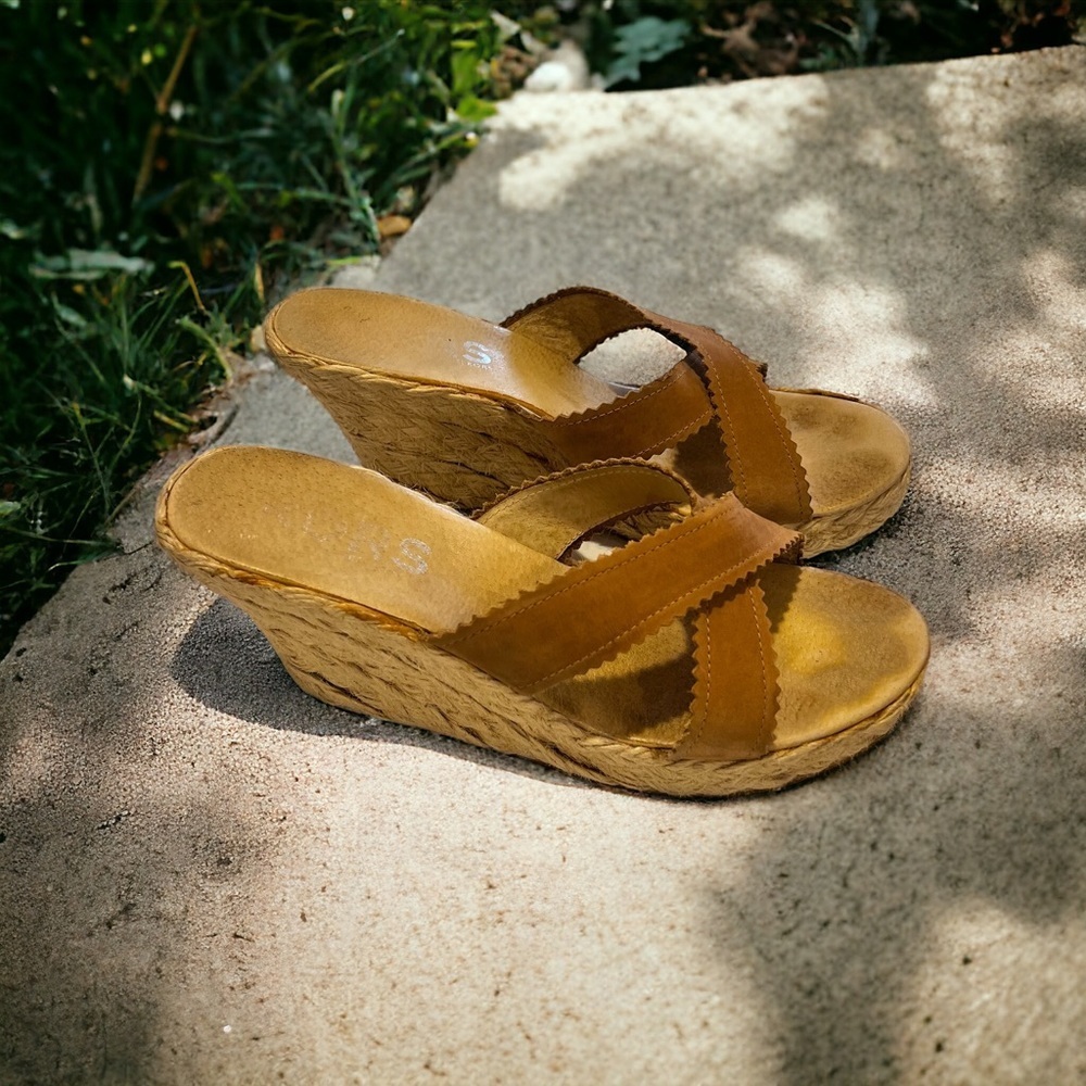 Michael Kors Vintage espadrille suede mules. Gently worn. Super vintage